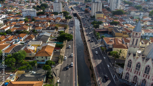 SÃO PAULO, BRAZIL FEBRUARY 03, 2023, Aerial view of the Ipiranga neighborhood © Wagner Vilas