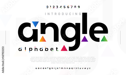 Angle simple logo typeface typography urban abstract font
