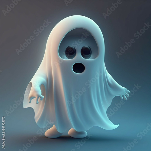Cartoon ghost character