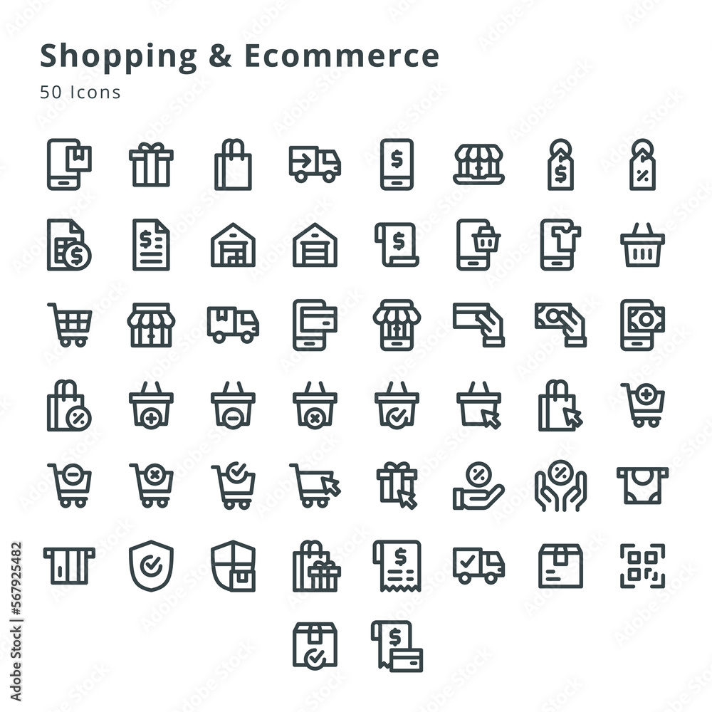 Shopping & Ecommerce icon sets Shopping & Ecommerce icon sets