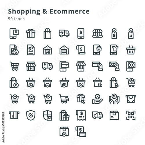 Shopping & Ecommerce icon sets