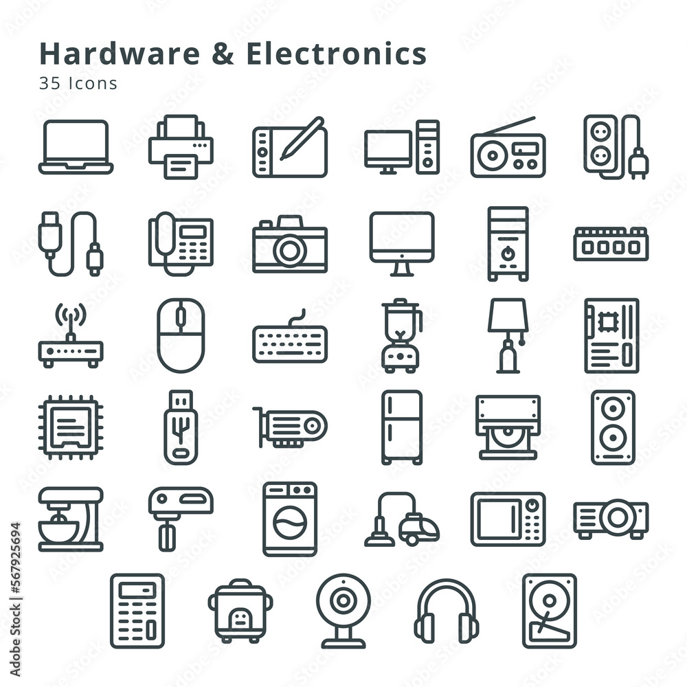 Hardware & electronics icon Hardware & electronics icon