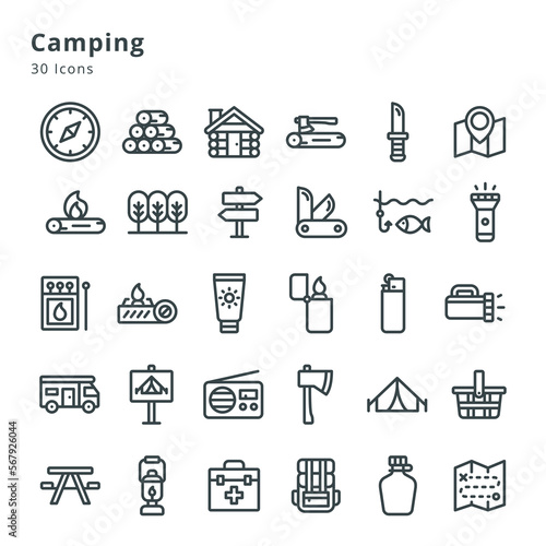 camping icons