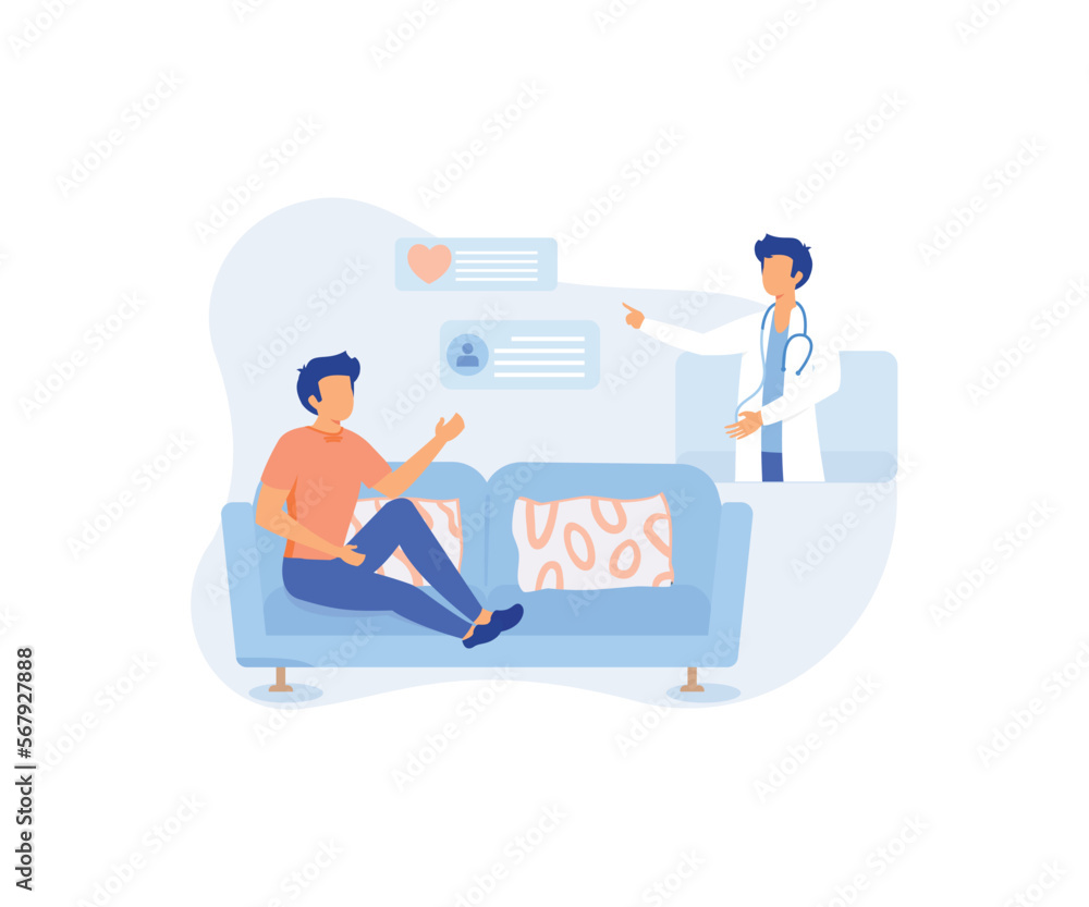 Medical tests illustration. Laboratory doctor or chemist testing patients urine and blood samples. Health care and medicine concept. flat vector modern illustration