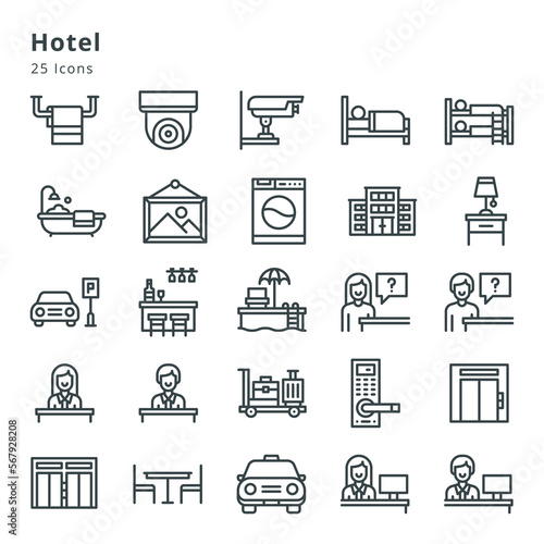 Hotel icons