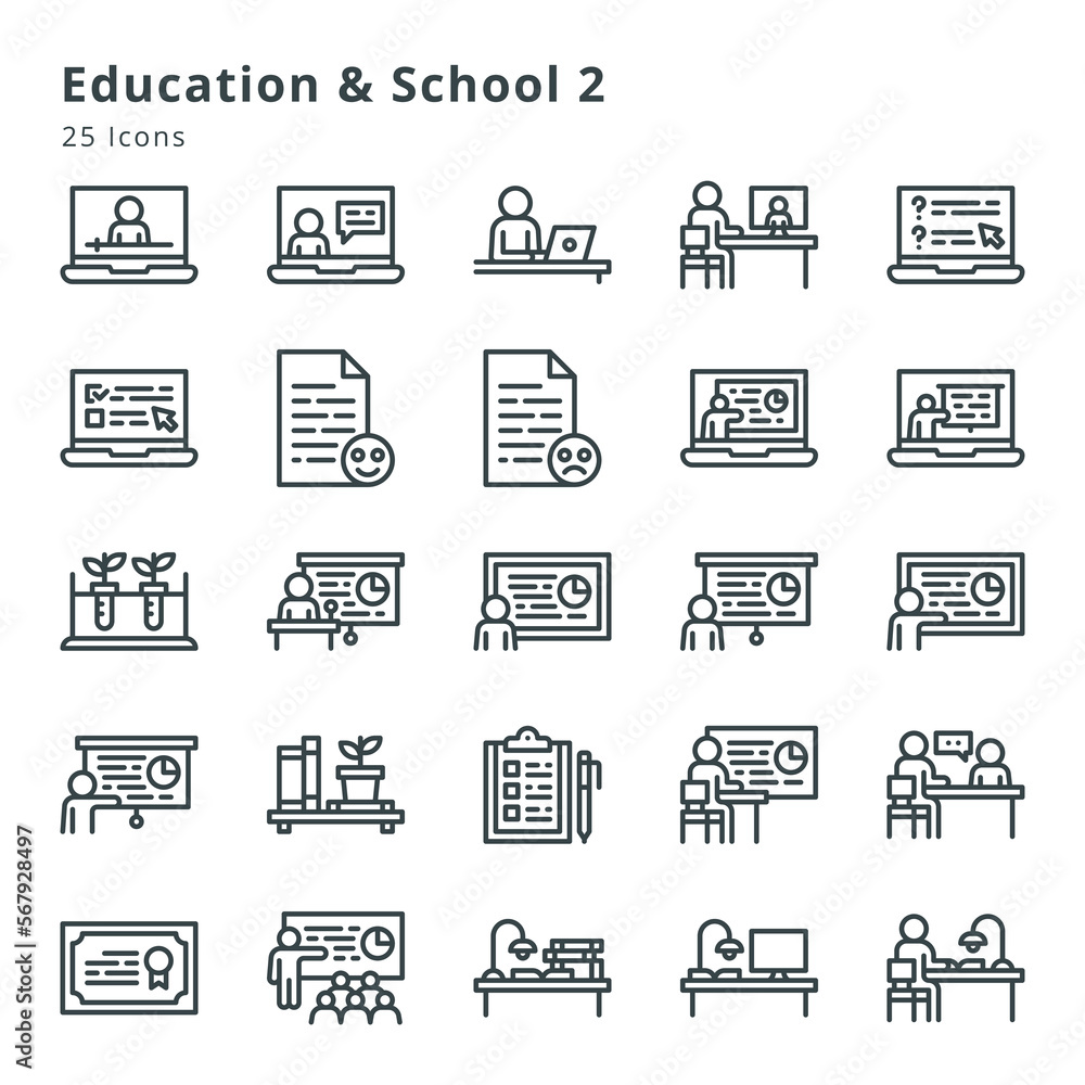 Education and school 2 icons Education and school 2 icons