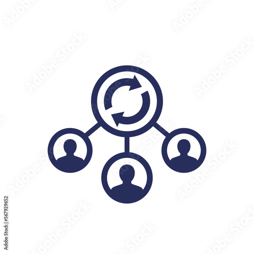 joint venture, business entity icon