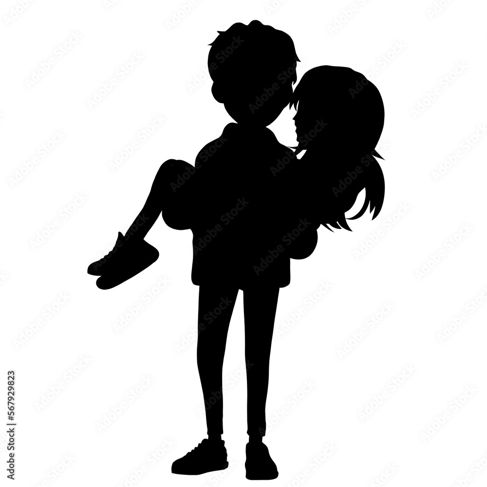 silhouette of a child silhouette of a child