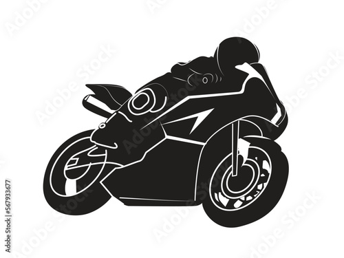 silhouette of a motorcycle