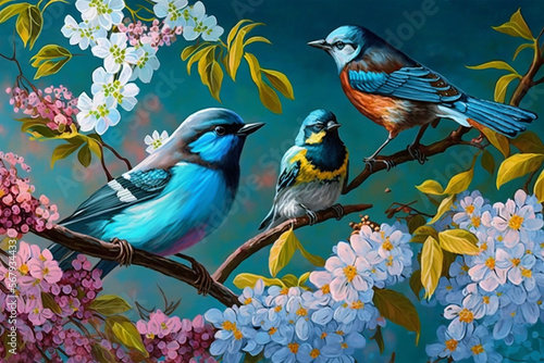 Chirping into Spring: The Return of our Feathered Friends (ai generated) © Djomas
