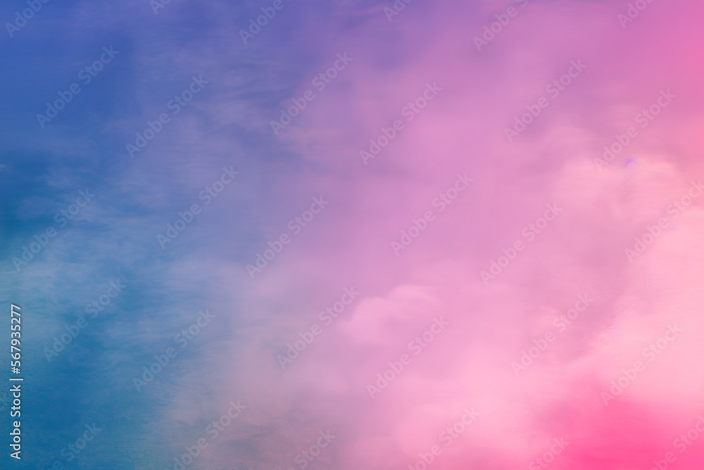 Abstract Soft Cloud And Pink Pastel Sky Background With Grunge Paper Texture Made With Generative AI Technology