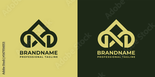 Infinity Home Logo, suitable for all businesses related to infinity and building houses