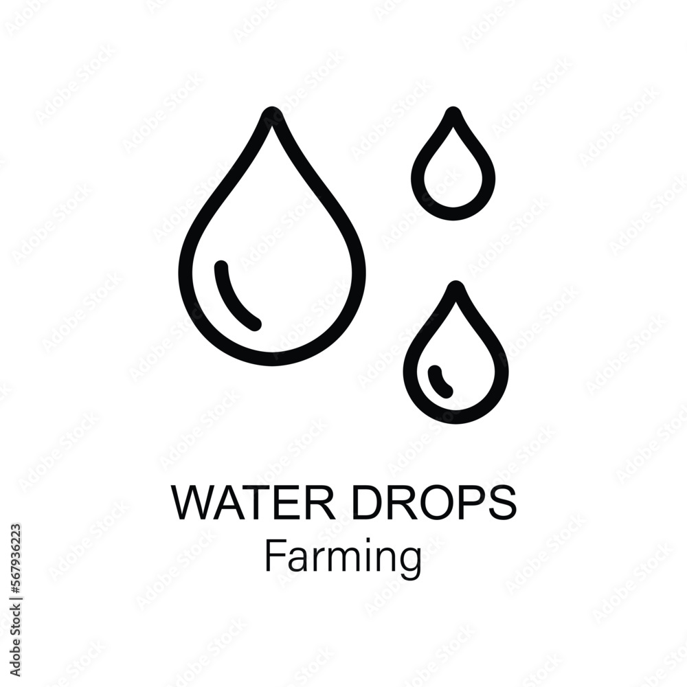 Drops outline vector icon. Thin line black water drops icon, vector simple data element illustration concept editable stroke isolated on white background Drops outline vector icon. Thin line black water drops icon, vector simple data element illustration concept editable stroke isolated on white background
