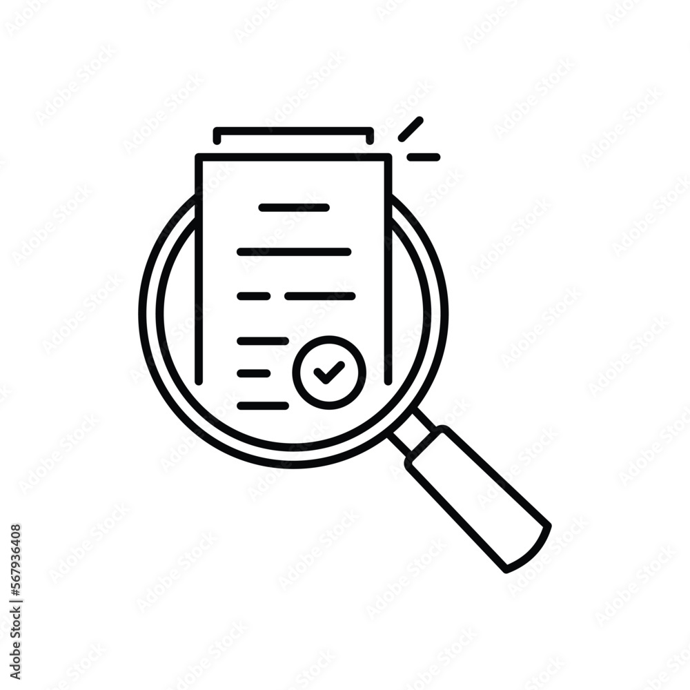 linear evaluate result icon like assess report. stroke trend modern assesment logotype graphic lineart design isolated on white. concept of analyze project or market regulatory or bank statement list linear evaluate result icon like assess report. stroke trend modern assesment logotype graphic lineart design isolated on white. concept of analyze project or market regulatory or bank statement list