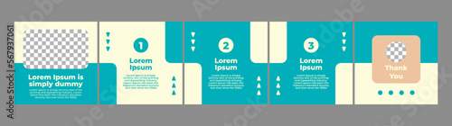 microblog or carousel post creative template for instagram. social media post template with blue theme.