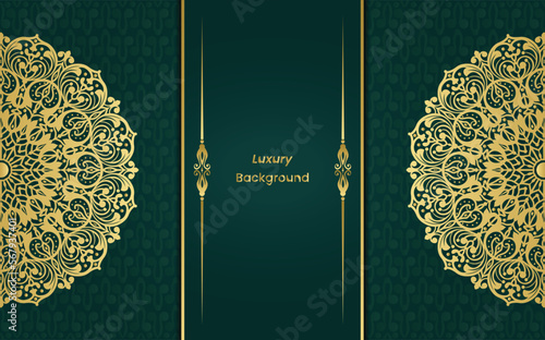 Wonderful mandala style greeting and invitation card. Arabesque style decorative background design. indian ethnic, indian ornament, golden background, luxury background, luxury mandala, floral mandala