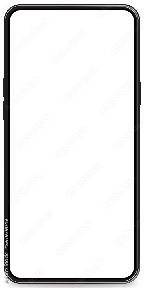 Realistic smartphone mockup. Device UI/UX mockup for presentation template. Cellphone frame with blank screen front view. Graphics UI Realistic smartphone mockup. Device UI/UX mockup for presentation template. Cellphone frame with blank screen front view. Graphics UI