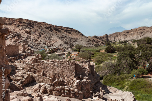 Lasana Valley in Loa Medio River Canyon photo