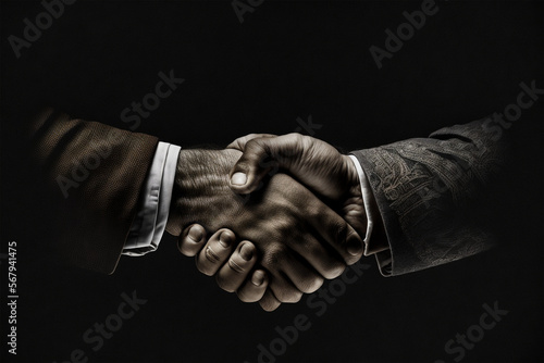 Sealing the Deal: The Importance of Business Handshakes (AI Generated)
