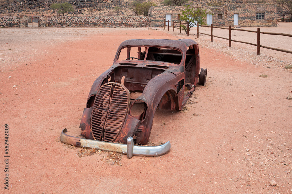 Old antique rusted car - Namib Desert, Namibia