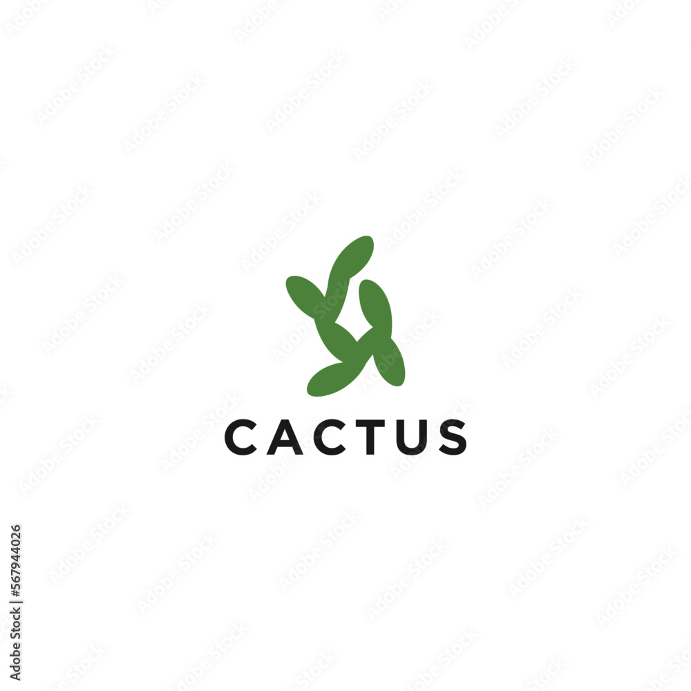 Cactus logo vector icon design template Cactus logo vector icon design template