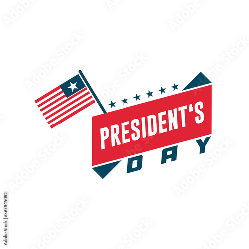 Presidents day. Vector typography, text or logo design. Can be used for sale banners, greeting cards, gifts etc.