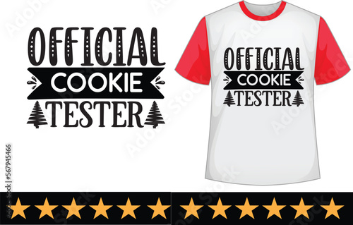 Official cookie tester svg t shirt design