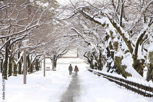 Photos Romantic Walk inside Kenrokuen Garden in Kanazawa, Japan