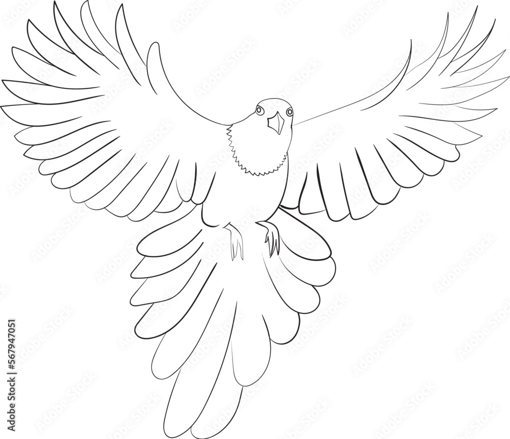 Fototapeta premium dove of peace vector