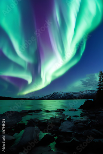Breathtaking Night Sky Scenes of Northern Lights and Lake to Explore 