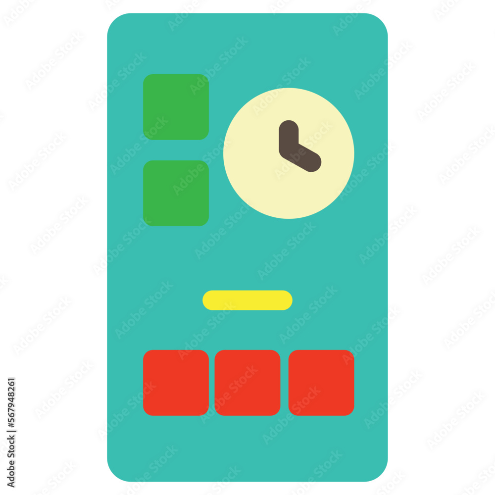 Home Screen Flat Icon Home Screen Flat Icon
