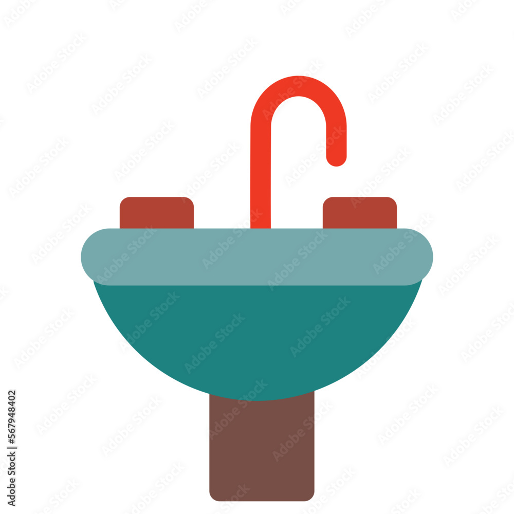 Sink Flat Icon Sink Flat Icon