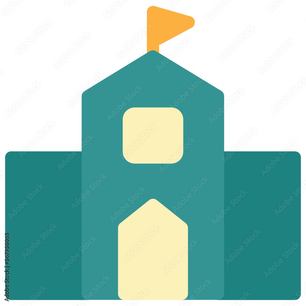 Building Flat Icon Building Flat Icon