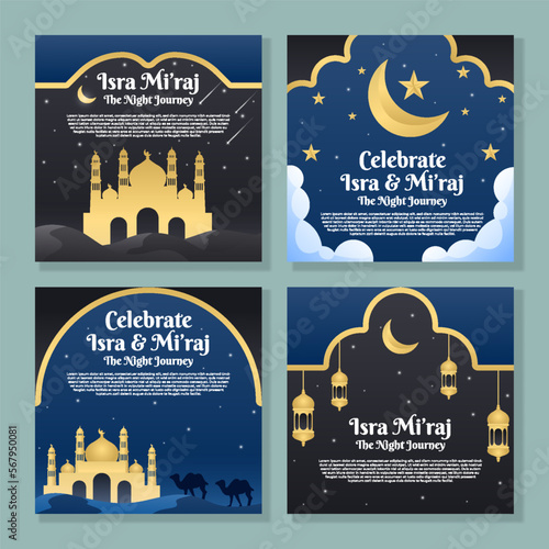 Isra Miraj Social Media Templates