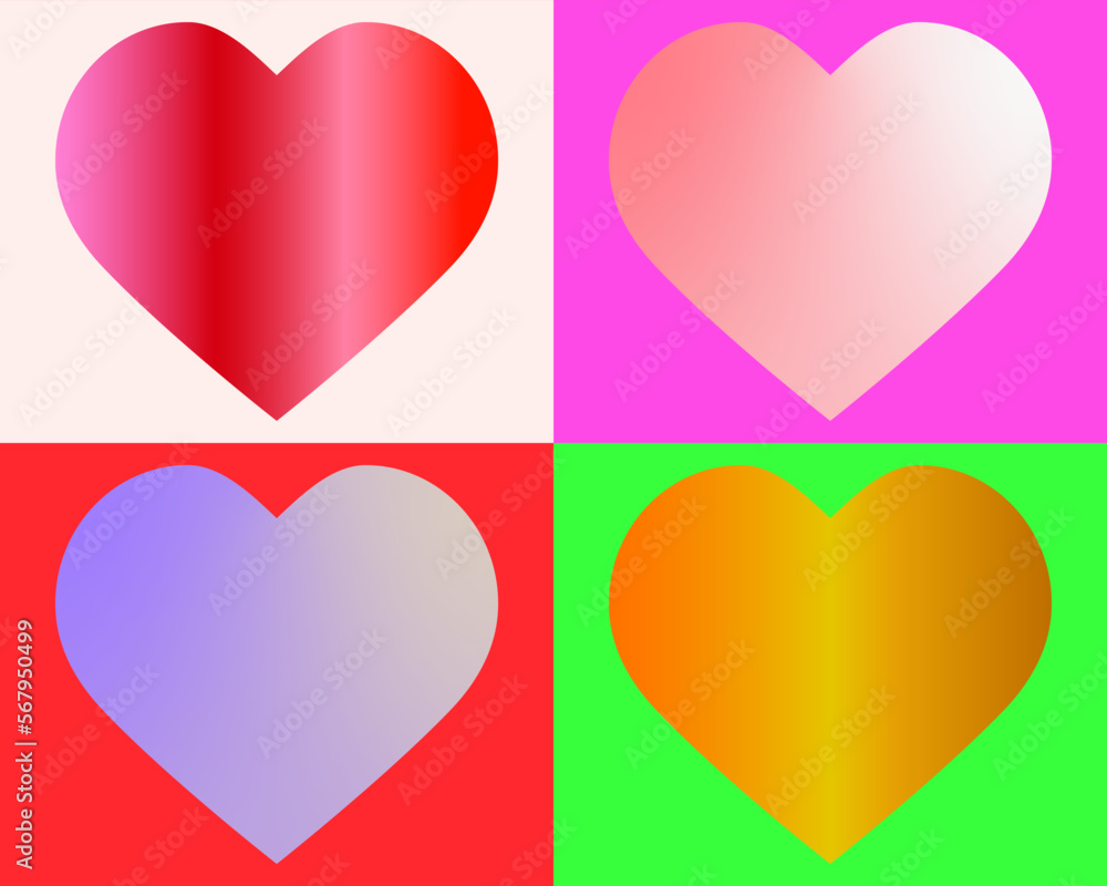 set of hearts set of hearts