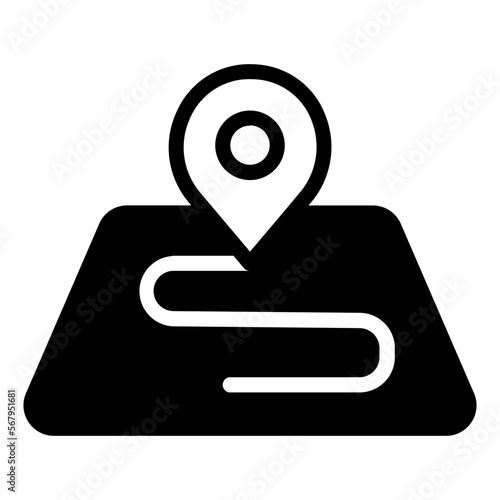 map solid icon