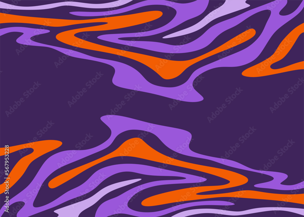 Abstract background with reflective colorful wavy line pattern