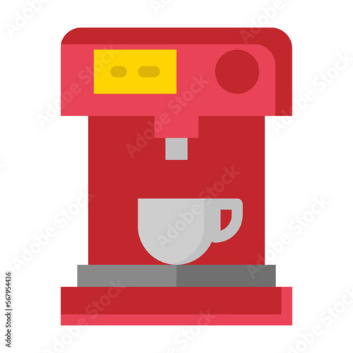 Coffeemaker flat icon
