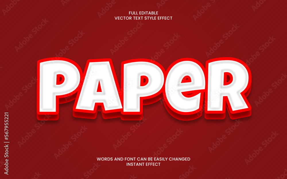 paper text effect 