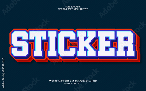 ticket text effect 