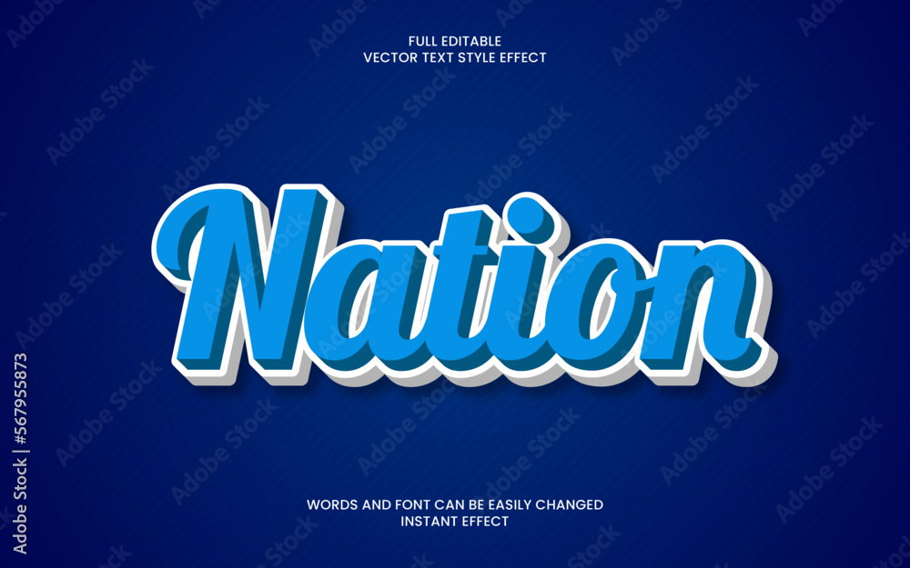 nation text effect nation text effect