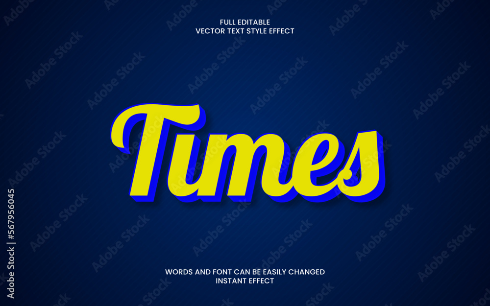 times text effect