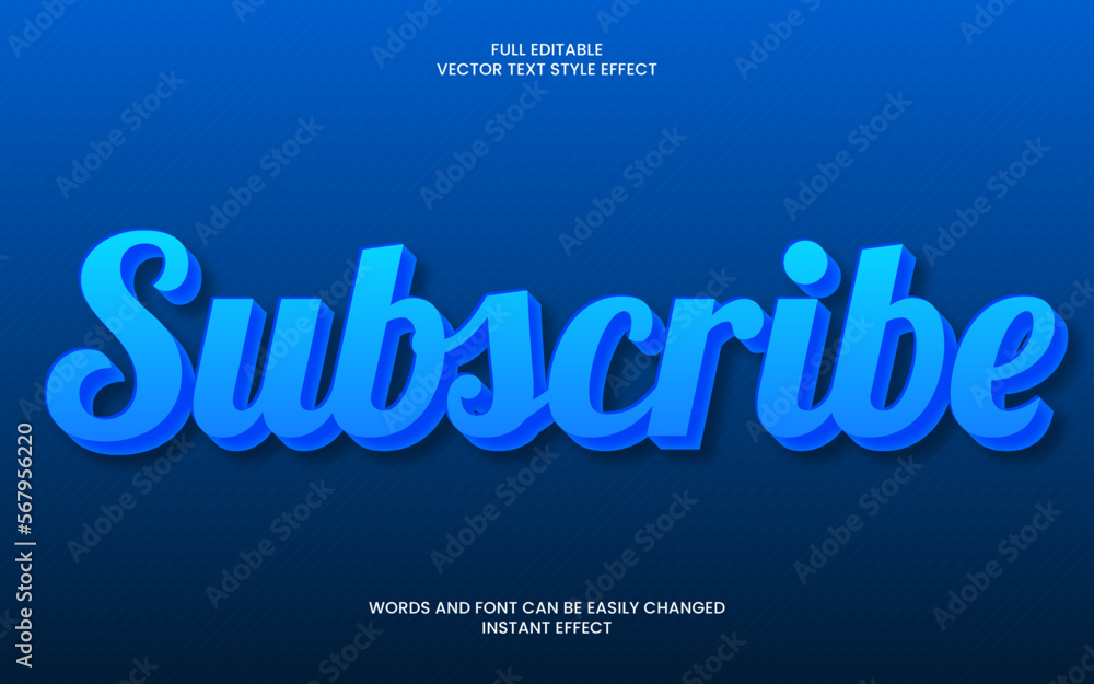 subscribe text effect subscribe text effect