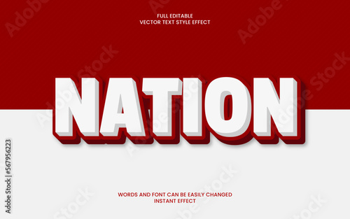 nation text effect