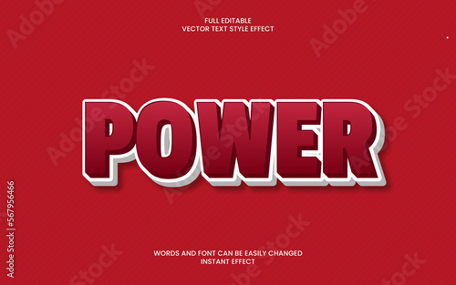 power text effect