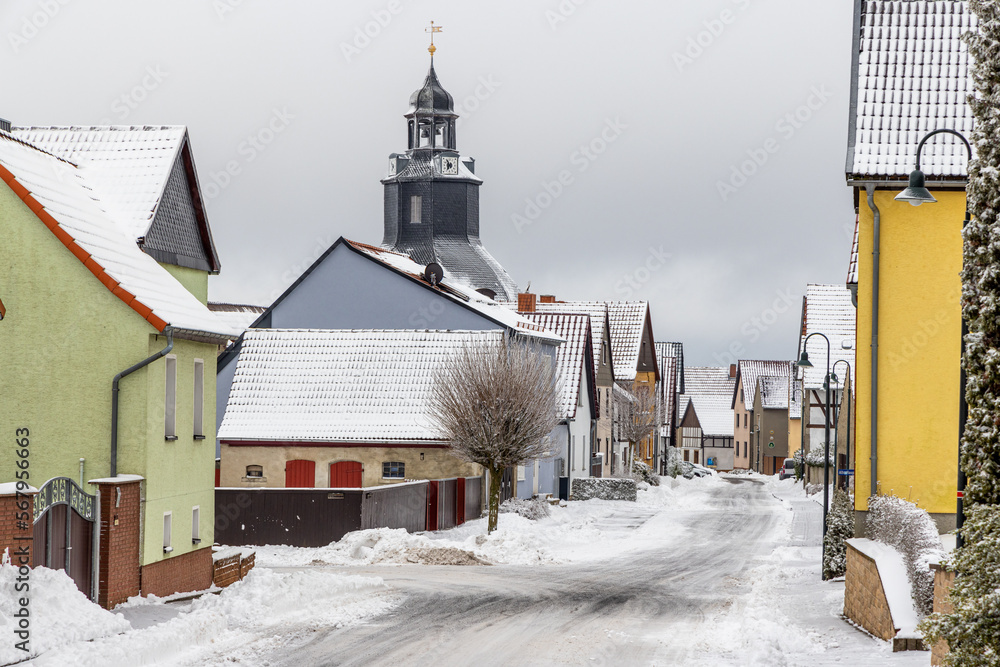 Schwenda im Harz Gemeinde Südharz Winterbild