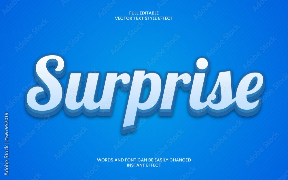 surprise text effect 