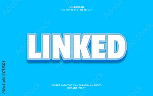 linked text effect 