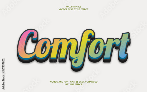 Comfort Text Effect