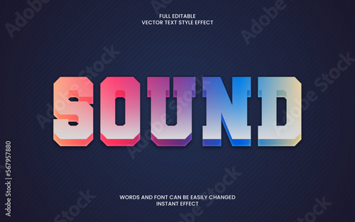 Sound Text Effect